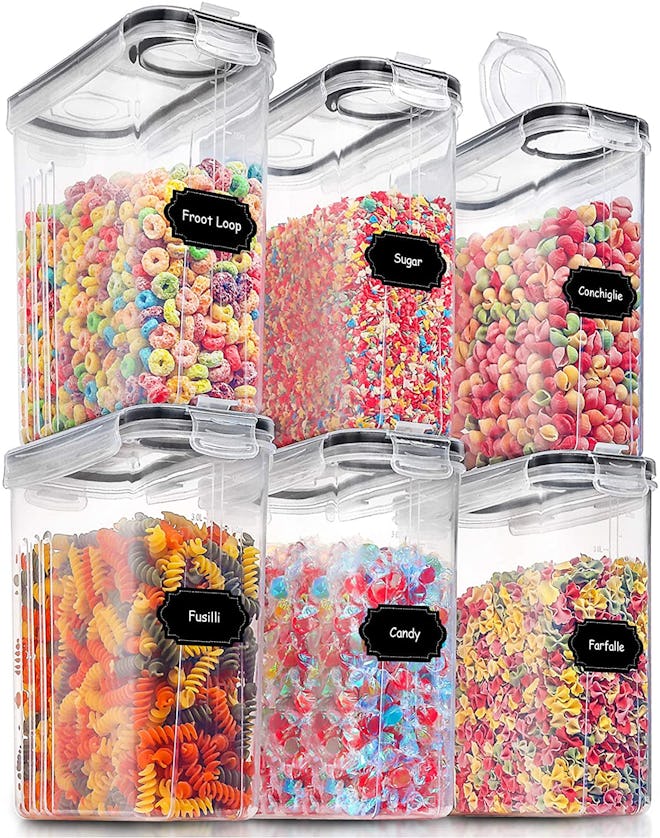 Praki Large Cereal Containers (Set Of 6) 