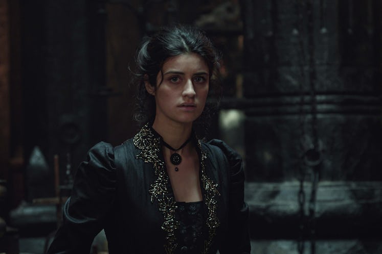Anya Chalotra plays Yennefer in The Witcher.