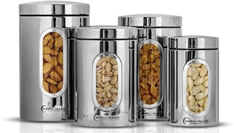 Simpli-Magic Stainless Steel Canisters (Set of 4)