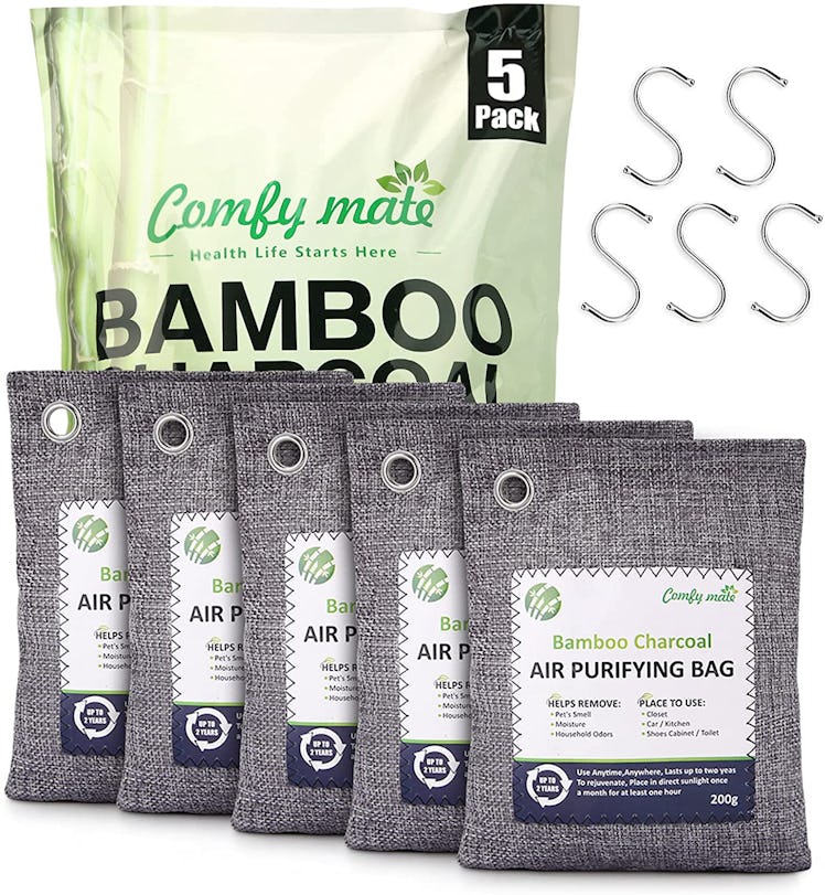 Comfy Mate Bamboo Charcoal Air Purifying Bags (5-Pack)