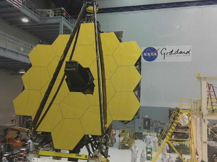 The James Webb Space Telescope's primary mirror at NASA Goddard