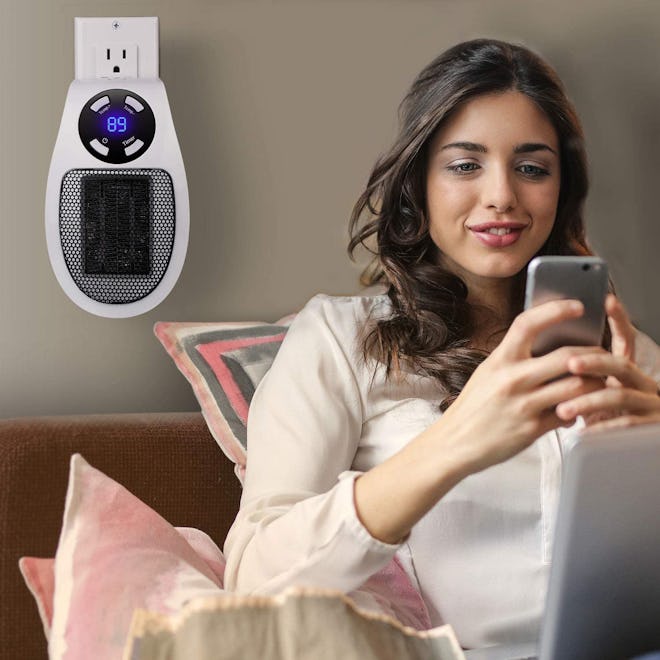 Minetom Wall Outlet Electric Space Heater