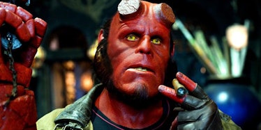 Ron Perlman as Hellboy.