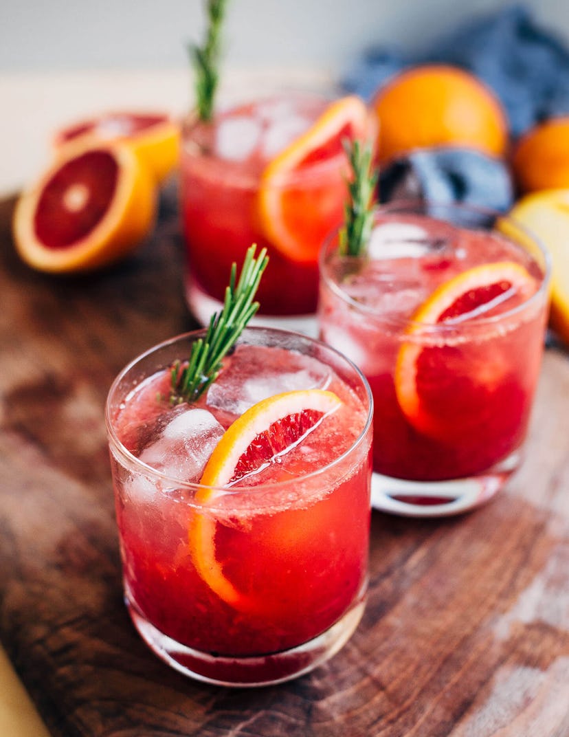 New Year's Mocktail: Blood Orange Spritzer