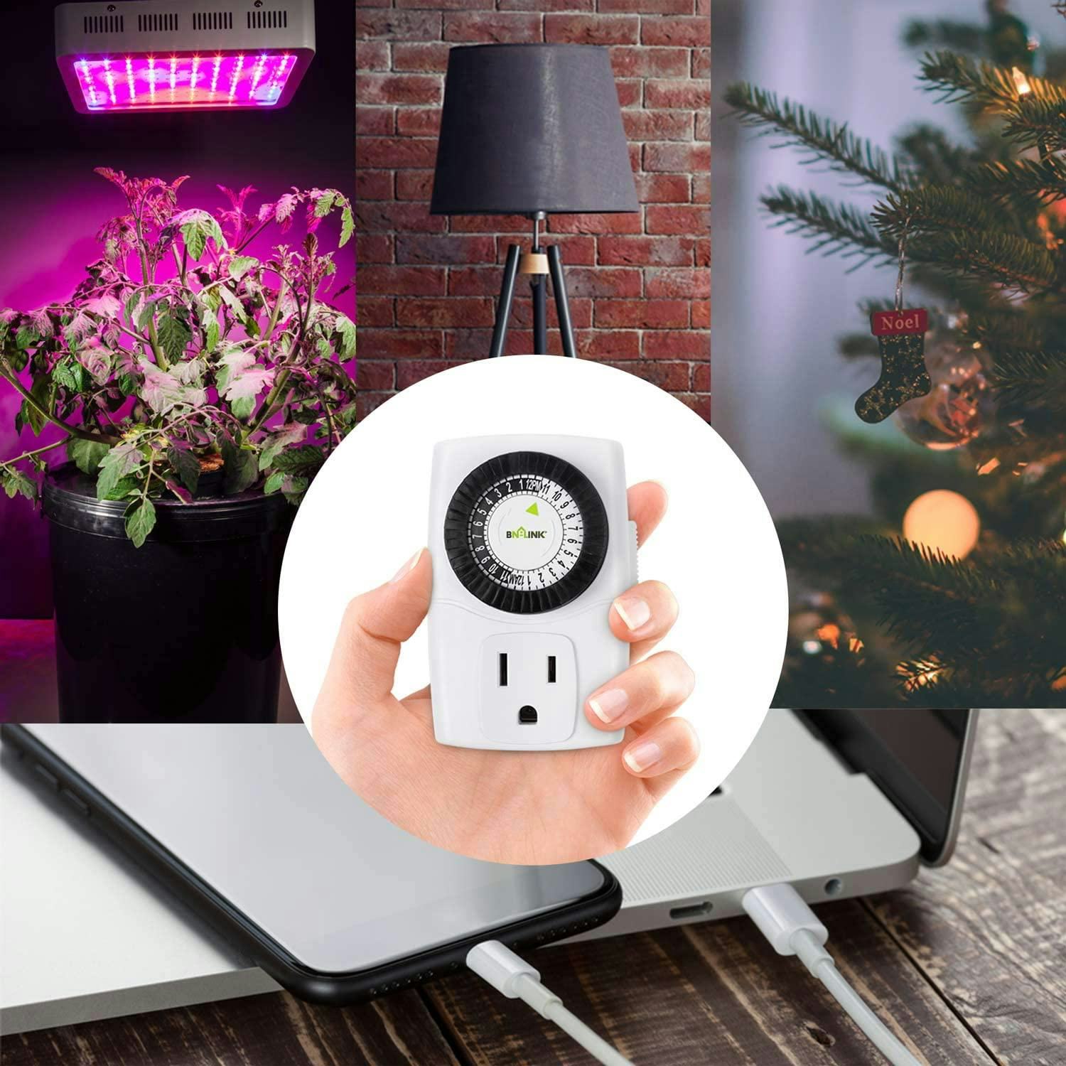 BN-LINK 24-Hour Outlet Timer (2-Pack)