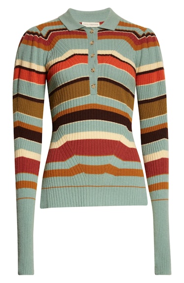Ulla Johnson Chesca Wool & Cashmere Long Sleeve Polo