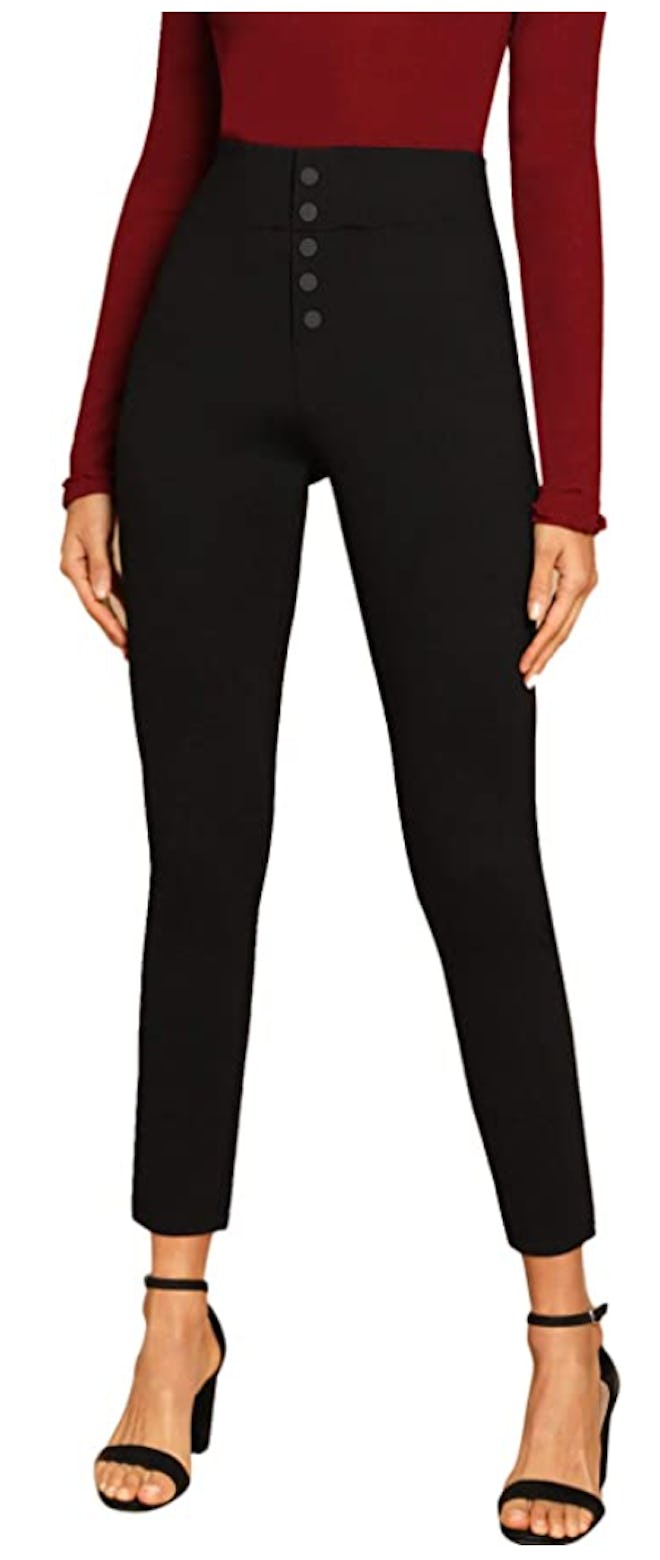 SweatyRocks Stretchy High-Waisted  Pants