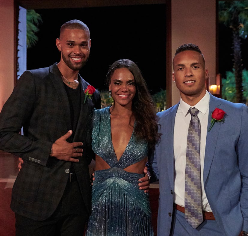 Nayte Olukoya, Michelle Young, and Brandon Jones during Season 18 of 'The Bachelorette'