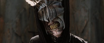 Bruce Spence as the Mouth of Sauron in Lord of the Rings: Return of the King