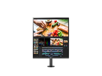 Front view of LG's DualUp 28MQ780 monitor.