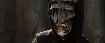 La boca de Sauro cuando ve a Kandal en El Señor del Anillo: El Retorno del Rey.