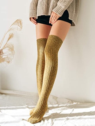 STYLEGAGA Cable Knit Over The Knee High Boot Socks