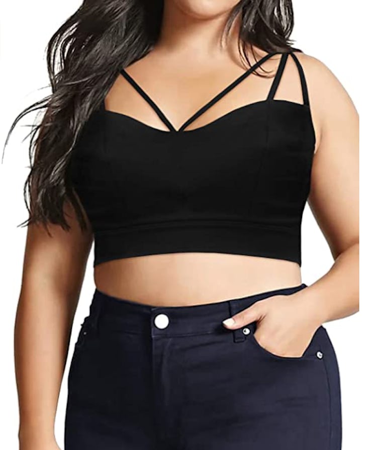 HDE Plus-Size Spaghetti Strap Bralette