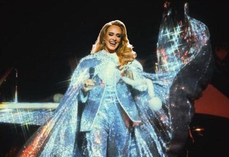 Adele's promotional image for her 2022 Las Vegas residency.