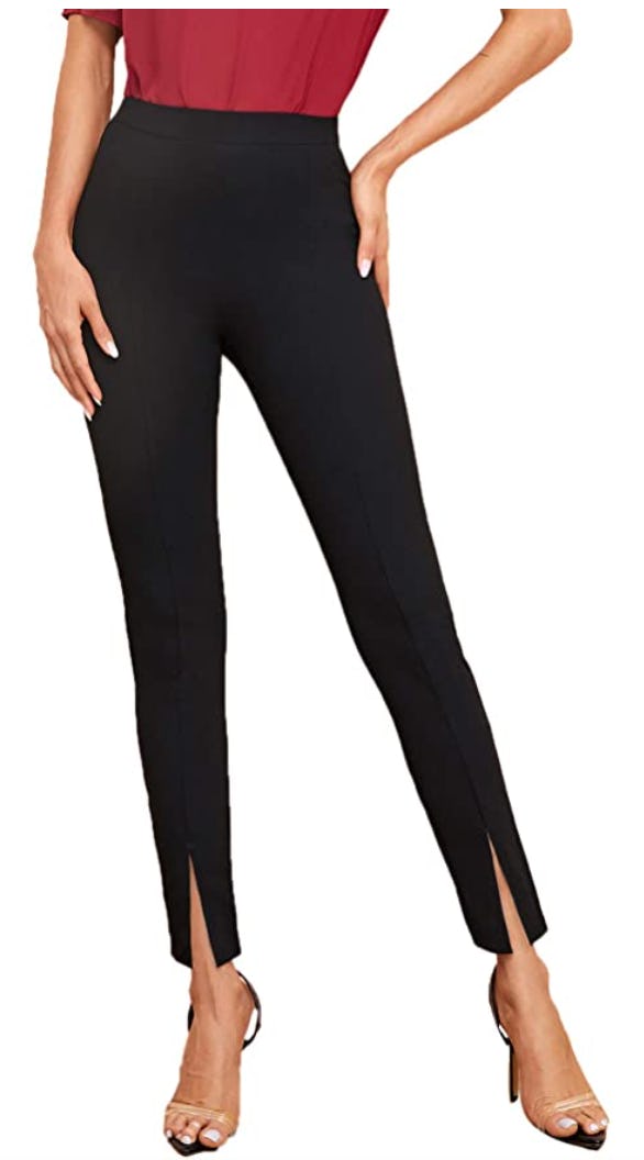 SweatyRocks Skinny High-Waisted Pants