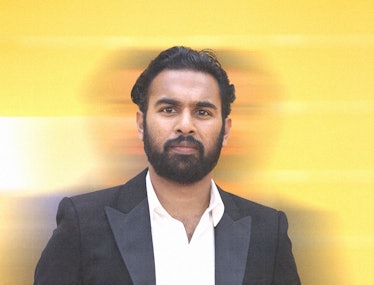 actor Himesh Patel against a yellow background