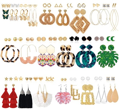 AROIC Colorful Boho Earrings Set 