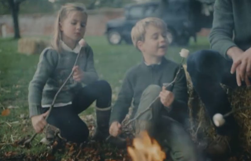 Princess Charlotte roasted marshmallows.