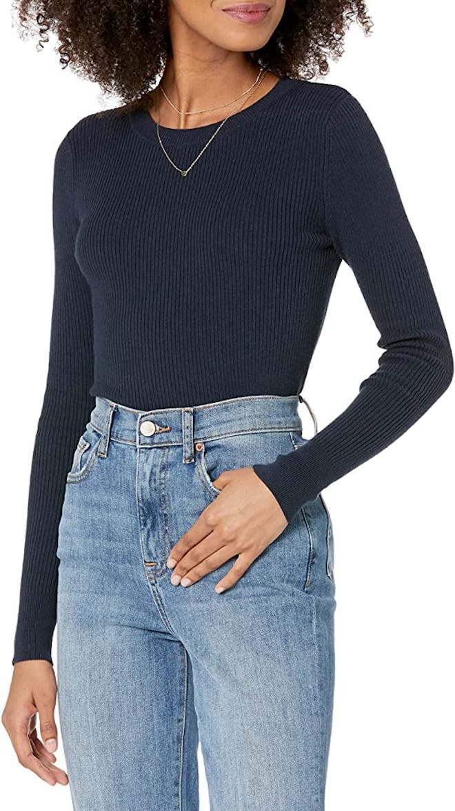 The Drop Amber Ribbed Crew-Neck Sweater