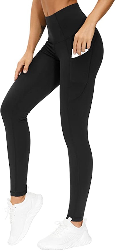THE GYM PEOPLE High-Waisted Workout Leggings With Pockets