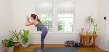 This sun salutation is a part of the yoga sequence for New Year's Day.