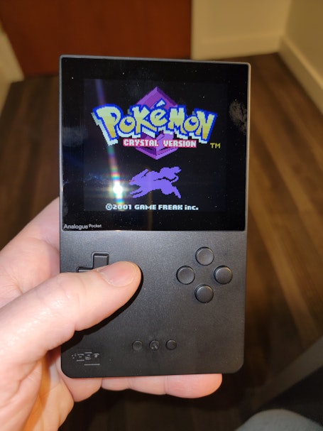 Here's a cartridge-free version of 'Pokémon Crystal' for the Analogue Pocket