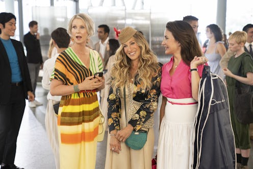 Kristin Davis, Sarah Jessica Parker, and Cynthia Nixon in HBO Max's 'And Just Like That'