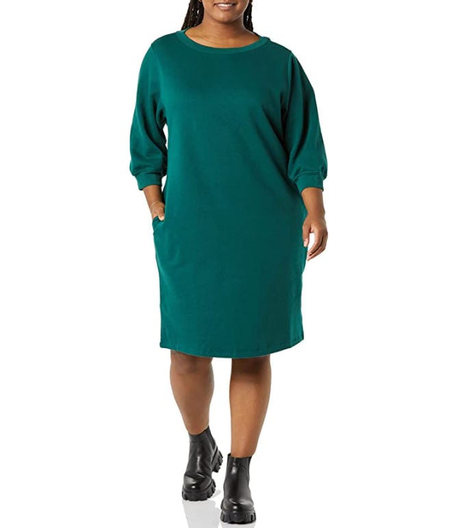 Amazon Essentials Fleece Blouson Dress