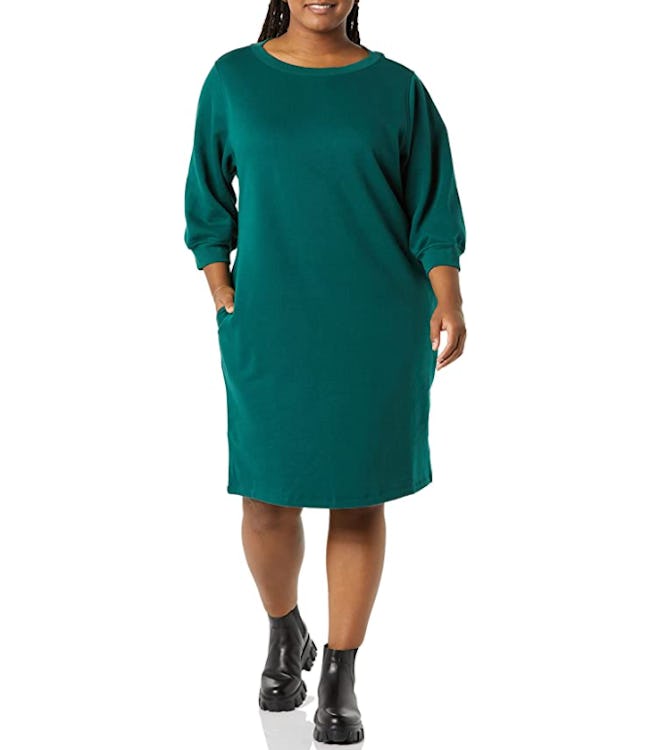 Amazon Essentials Fleece Blouson Dress