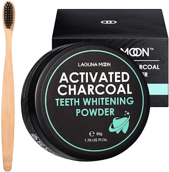 Lagunamoon Activated Charcoal Natural Teeth Whitening Powder