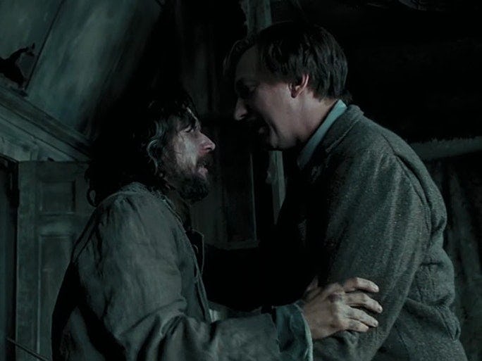 Lupin and Black in Harry Potter
