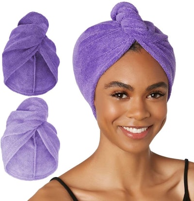 Turbie Twist Microfiber Hair Towel Wraps (2-Pack)