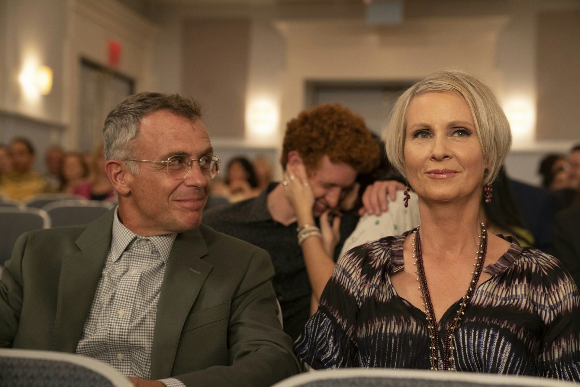 David Eigenberg and Cynthia Nixon in And Just Like That&hellip;