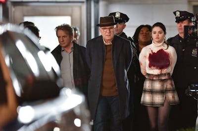 Mabel (Selena Gomez), Oliver (Martin Short) and Charles (Steve Martin) in 'Only Murders In The Build...