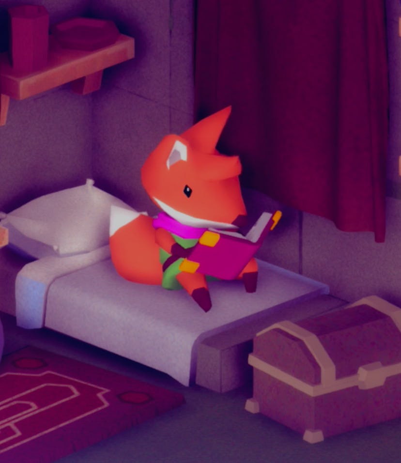 A promotional screenshot from the video game Tunic