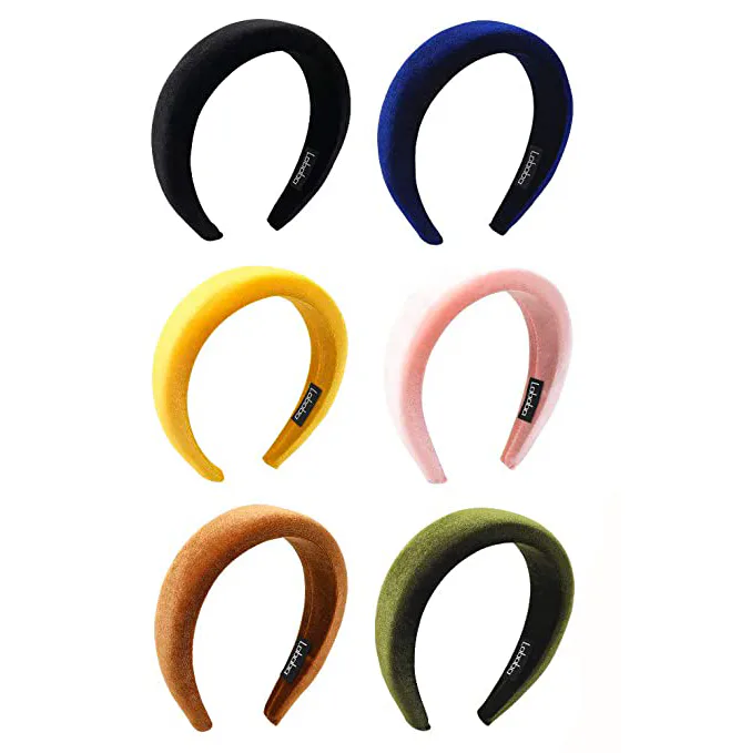 Ivyu Velvet Padded Headbands (6-Pack)