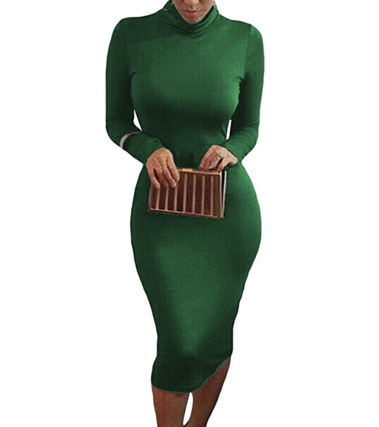 Pink Queen Turtleneck Sheath Dress