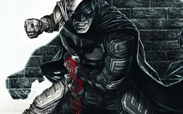 Batman: The Imposter #1, variant cover by Lee Bermejo.