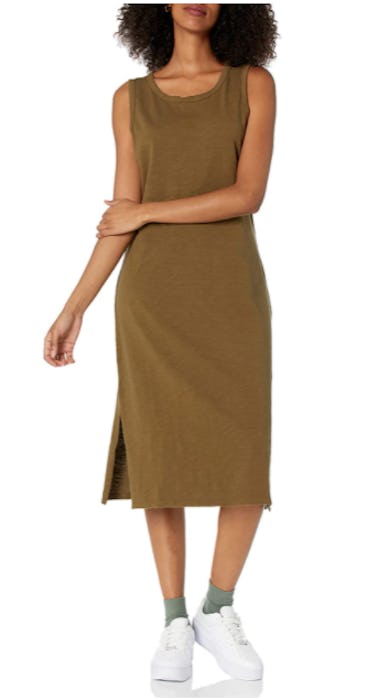 Daily Ritual Muscle-Sleeve Midi Dress