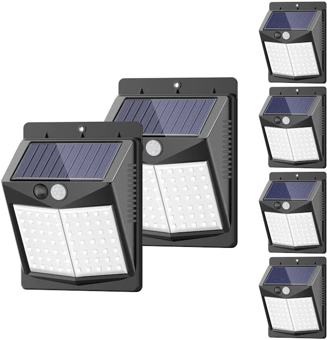 SEZAC Solar Motion-Sensor Security Lights (6-Pack)