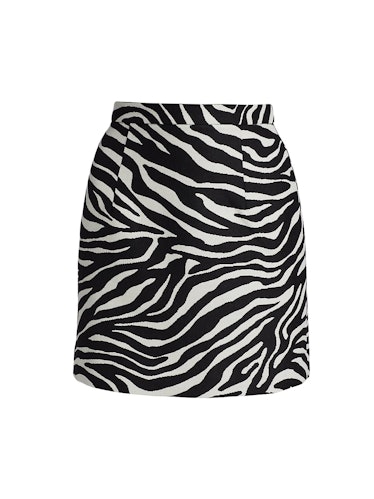 Michael Kors Collection zebra mini skirt.