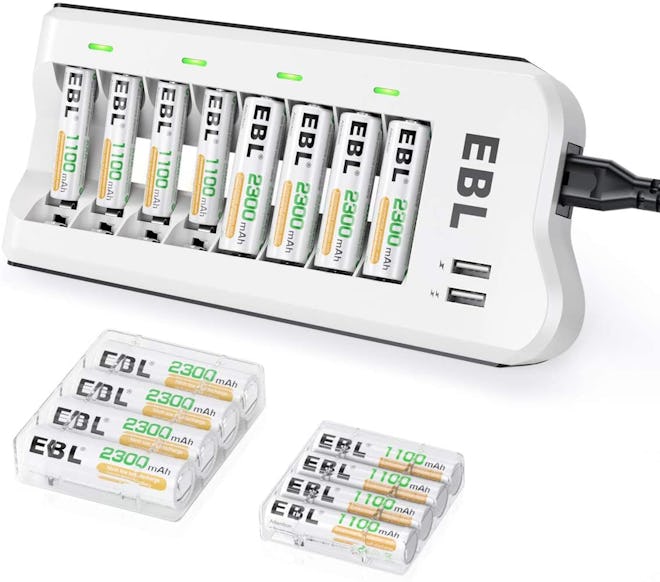 EBL Rechargeable Batteries and Rechargeable Battery Charger