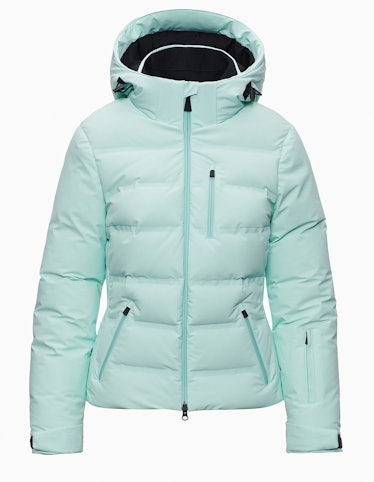Mint puffer ski jacket by Aztech Mountain