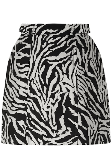 Proenza Schouler zebra mini skirt.