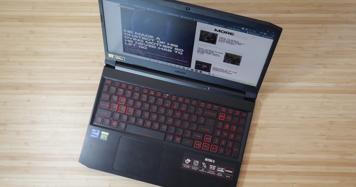Acer Nitro 5 review: Terrific for 1080p gaming, but poor for work