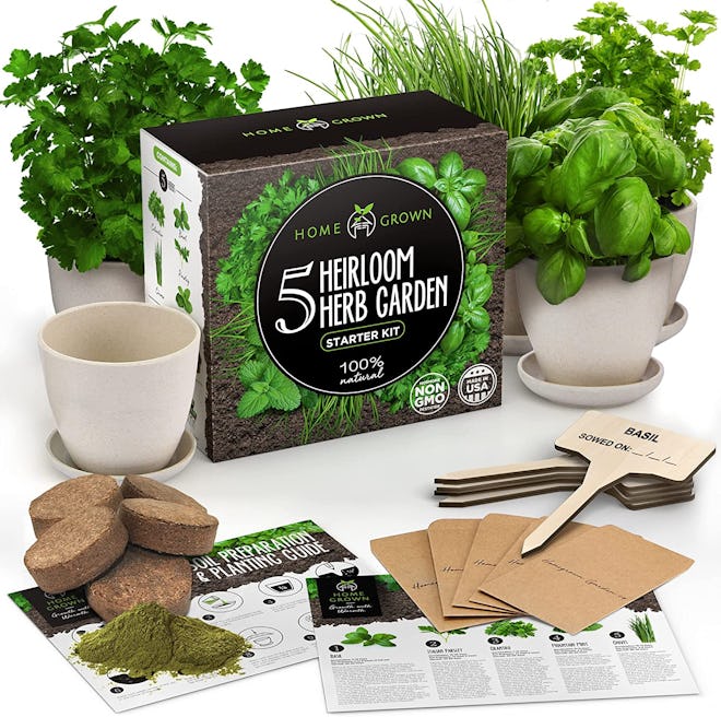 Home Grown Indoor Herb Garden Starter Kit