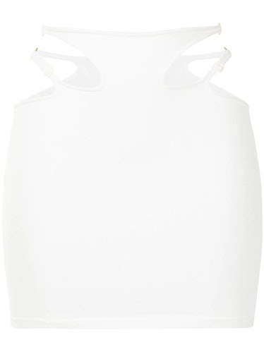 Dion Lee white cutout skirt.