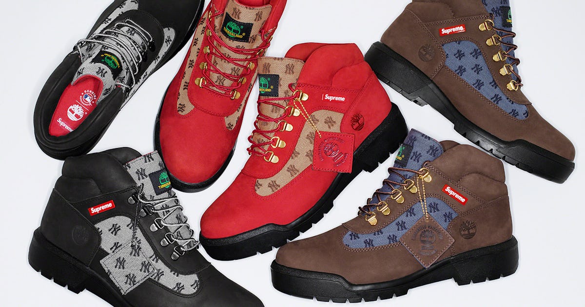 Supreme s Yankees Timberland boots are ready for a very NYC winter