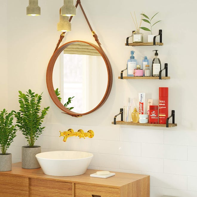 Love-KANKEI Wall Mounted Floating Shelves (Set of 3)