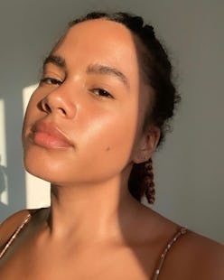 woman with glowy skin
